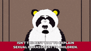 confused sexual harassment panda GIF by South Park 
