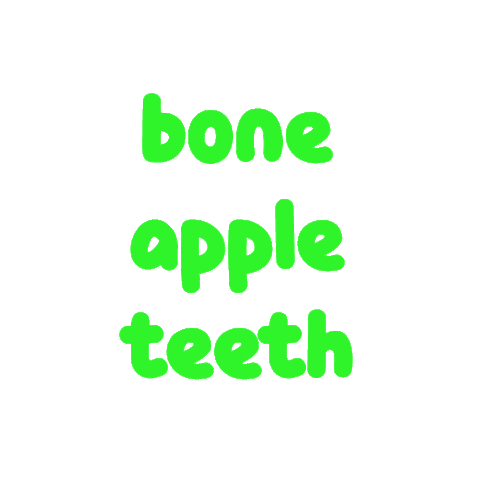 tootahdesigns giphyupload food bon appetit bone apple teeth Sticker