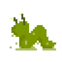 Pixel Verde Sticker