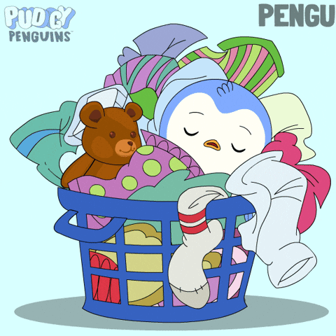 Tired Penguin GIF by Pudgy Penguins