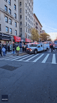 Driver Crashes Into Manhattan Subway Stairwell
