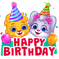 Happy Birthday Cake Sticker by Lucas and Friends by RV AppStudios