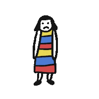 Stressed Anxiety Sticker