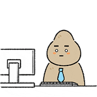 vankprkorea work office computer korean Sticker