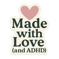 Adhd Made With Love Sticker by NZ Collab
