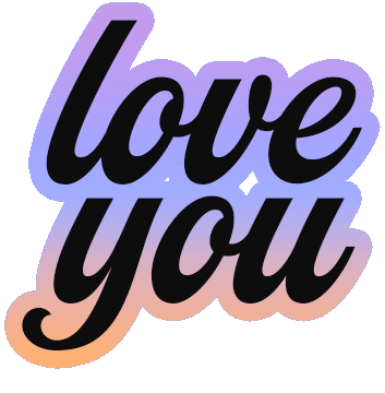Happy Love You Sticker