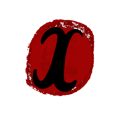 Lettering Blood Sticker