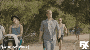 scared chris geere GIF by You're The Worst 
