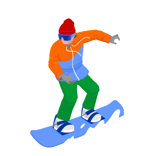 Sport Snowboarding Sticker by valeriikorzun for iOS & Android GIPHY