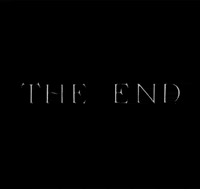 the end black and white gif GIF