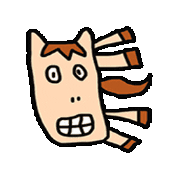 Horse にんじん Sticker