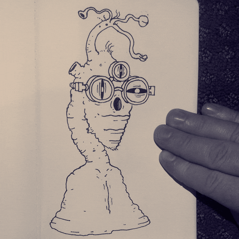 laurenthrybyk giphyupload illustration loop space GIF