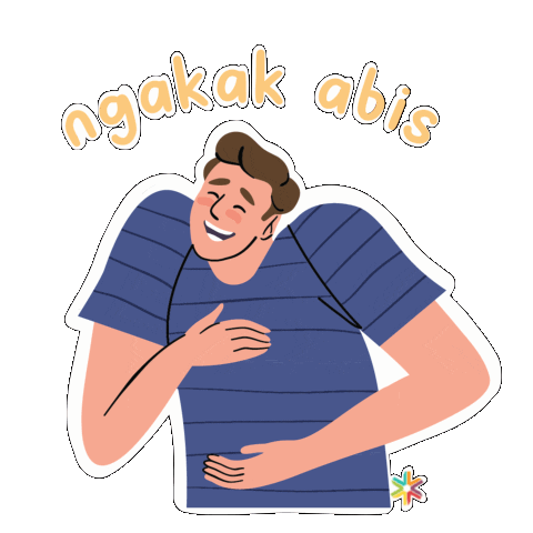 Laugh Lol Sticker by Kreativv