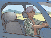 Tired Road Trip GIF by Ocean Park