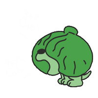 Dog 犬 Sticker by otafuku_sauce