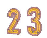 rutzqui 3d neon number c4d Sticker