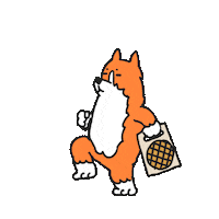 alex_kajiru corgi kaji boulangerie galette Sticker