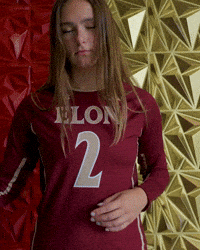 Elon Volleyball GIF by Elon Phoenix