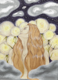 iam_viktoriia art stars flowers galaxy GIF