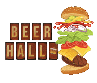 BeerHalll beerhall beerhalll Sticker