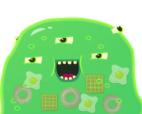 Hungry Monster Sticker
