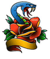 Asikata flower rose tattoo digital art Sticker