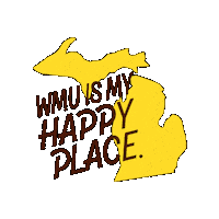 wmustudents western broncos wmu western michigan university Sticker