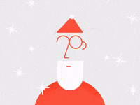 New Year Snow GIF by andjka