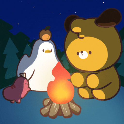 dttofriends giphyupload friend camping campfire GIF