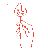 Fire Star Sticker