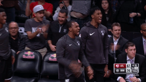 sean kilpatrick player bench GIF by NBA