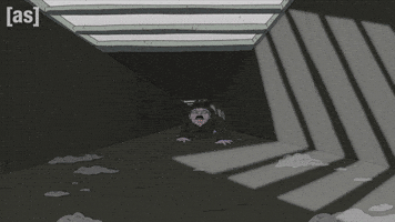 Scared Hands And Knees GIF by Adult Swim