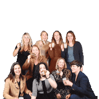 Krachtwerkt women cheers proost hoppa Sticker