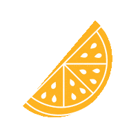 Orange Fruit Sticker by Cocktail.Shop