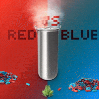 Red Vs Blue Matrix GIF by The LSD Hotel