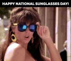 National Sunglasses Day GIF by GIFiday