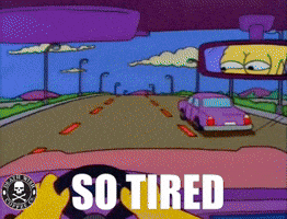 Tired Homer Simpson GIF by Death Wish Coffee