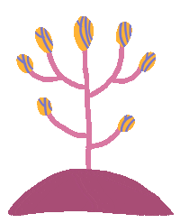Flower Blooming Sticker by Marie Boiseau