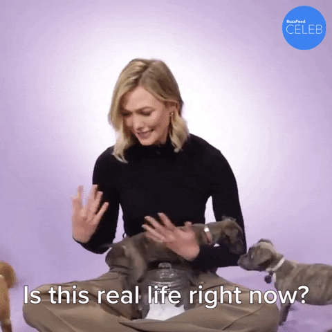 Excited Karlie Kloss GIF by BuzzFeed
