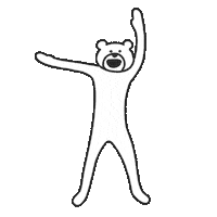 Happy Bear Sticker by takadabear
