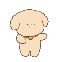 everi_illustration hello hi wave puppy Sticker