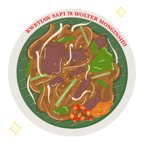 katapel makanan katapel kwetiaw katapelcbda Sticker