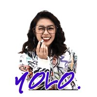 Girl Yolo Sticker by noseon