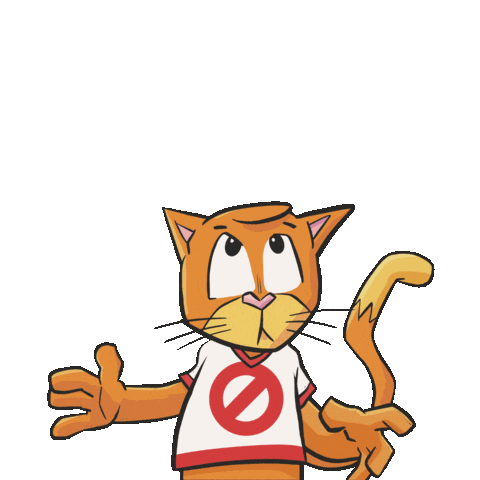 Look Up Scaredy Cat Sticker by VeeFriends