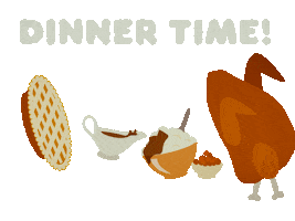 Dinner Thanksgiving Sticker