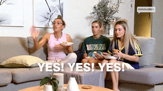 Yes Yes Yes Watching Tv GIF by Gogglebox Australia