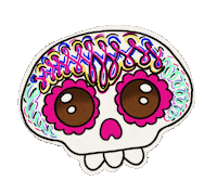 Shaking Day Of The Dead Sticker by La Catrina Bohemia