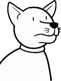 Suspicious Dog Sticker by Chris Hallbeck