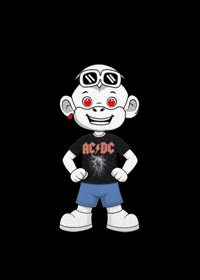 Rock 80S GIF by Zhot Shop