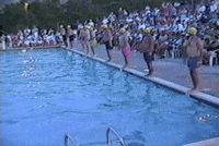 pool diving GIF by RETROFUNK